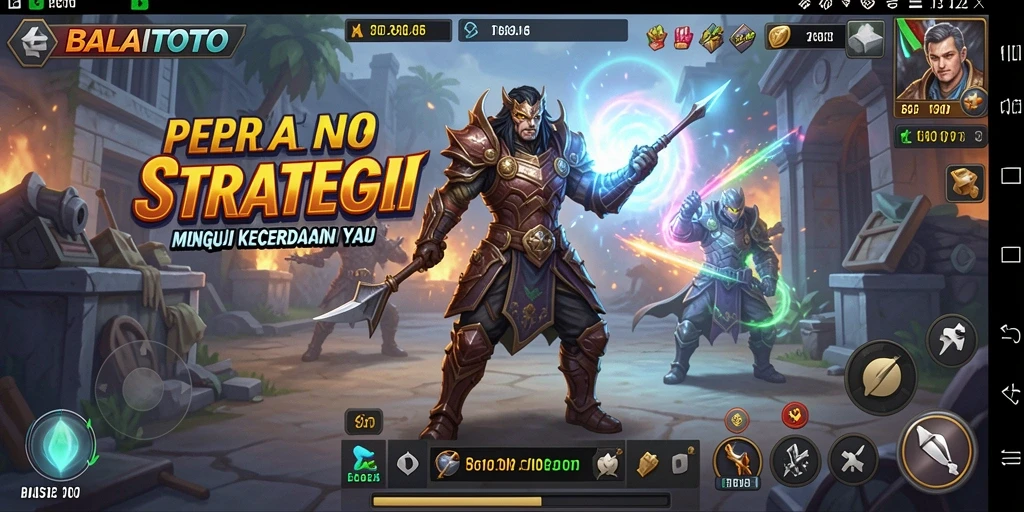 Screenshot gameplay strategis yang penuh aksi di BALAITOTO.