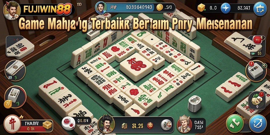 Screenshot utama FUJIWIN88 menampilkan gameplay Mahjong yang menarik.